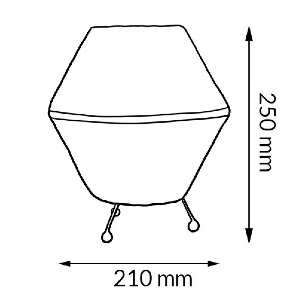Lampada da tavolo Formentera in legno beige E27 M Ledme - Foto 5