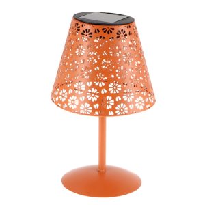 Foto principale Lampada da tavolo Led Hearth 1W Arancione portatile ricaricabile energia solare Bianco caldo 2500K M mimotec