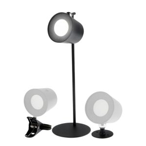 Foto principale Lampada da tavolo Led touch Leni 2W Nera CCT temperatura colore regolabile portatile a batteria ricaricabile USB M mimotec