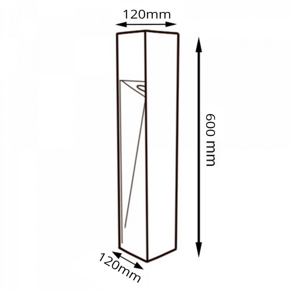 Lampioncino Led Cora 10W Grigio 60cm IP65 CCT temperatura colore regolabile iSG Lighting - Foto 1
