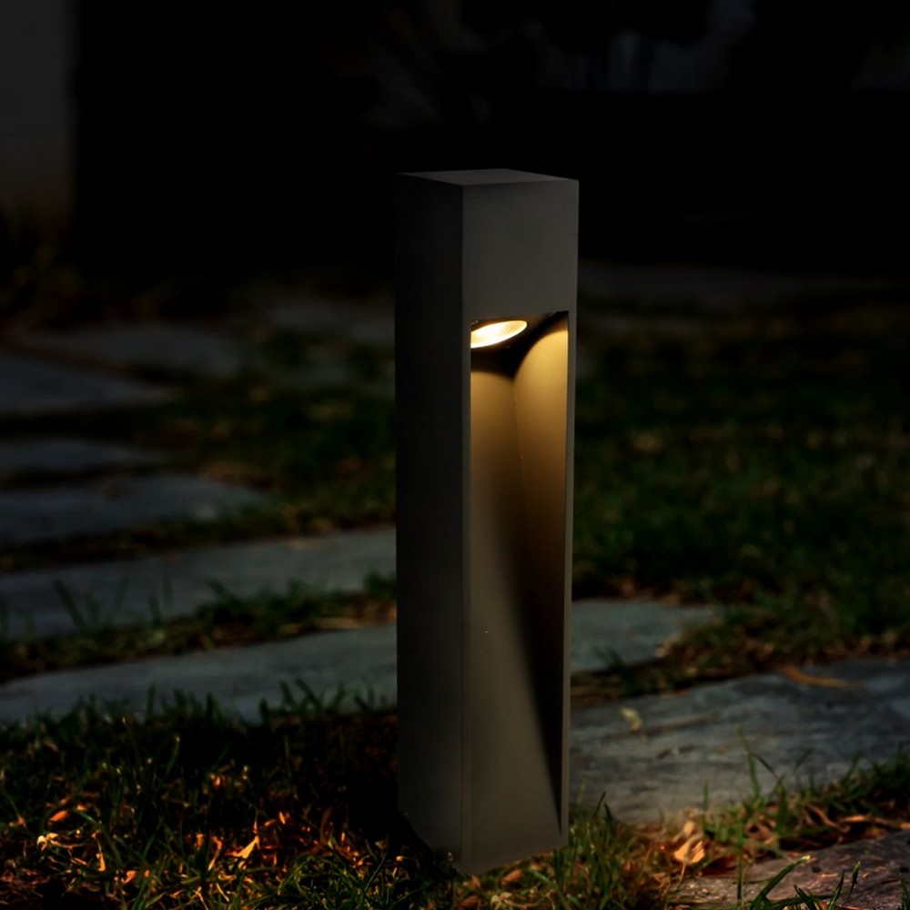Lampioncino Led Cora 10W Grigio 60cm IP65 CCT temperatura colore regolabile iSG Lighting - Foto 2