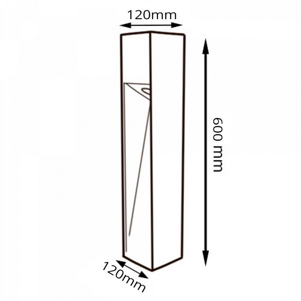 Lampioncino Led Cora 10W Marrone ruggine 60cm IP65 CCT temperatura colore regolabile iSG Lighting - Foto 1