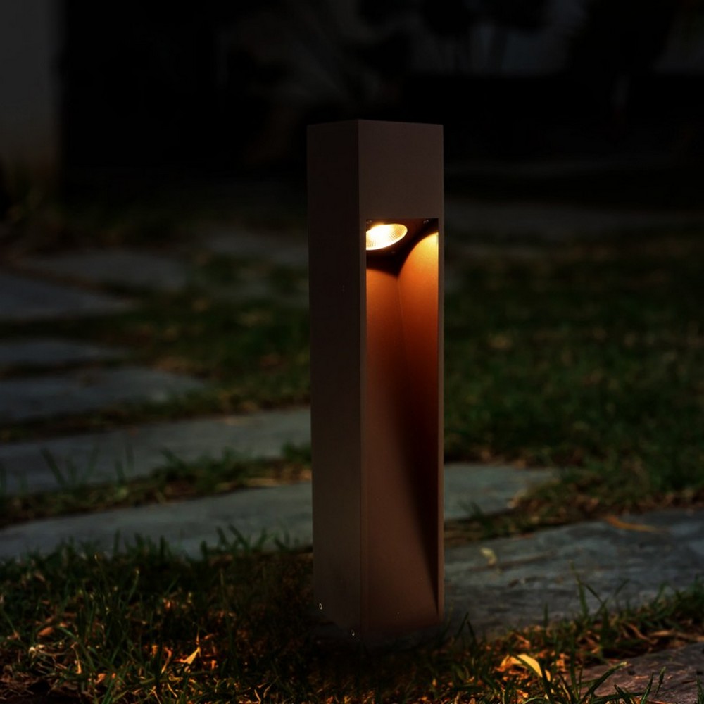 Lampioncino Led Cora 10W Marrone ruggine 60cm IP65 CCT temperatura colore regolabile iSG Lighting - Foto 2