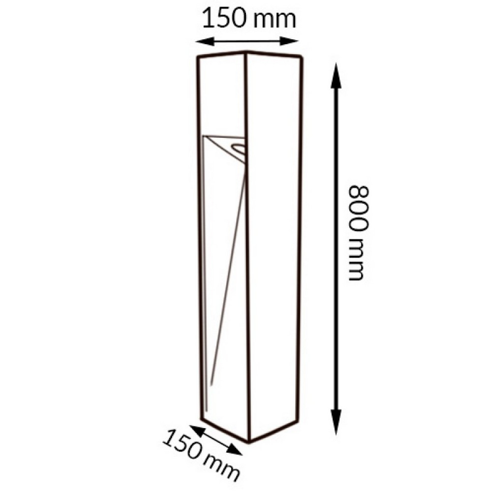Lampioncino Led Cora Plus 10W Grigio 80cm IP65 CCT temperatura colore regolabile iSG Lighting - Foto 1