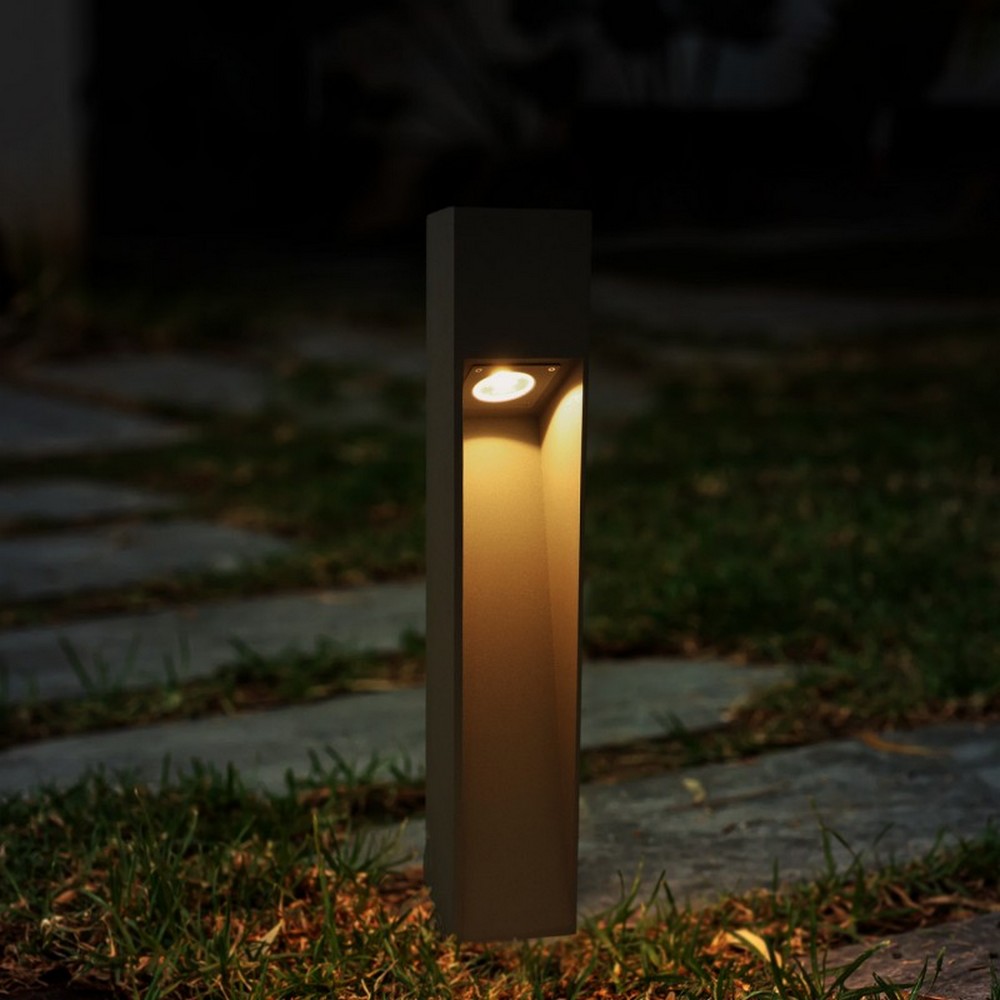 Lampioncino Led Cora Plus 10W Grigio 80cm IP65 CCT temperatura colore regolabile iSG Lighting - Foto 2