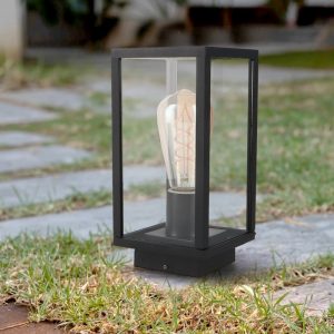 Foto principale Lampioncino Led Ducte Plus Nero 24cm IP44 1 x E27 M LEDME