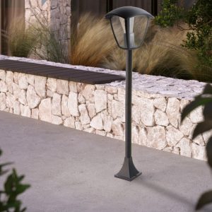 Foto principale Lampioncino Led Ronse Nero 1 metro IP44 1 x E27 M LEDME