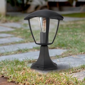 Foto principale Lampioncino Led Ronse Nero 28cm IP44 1 x E27 M LEDME