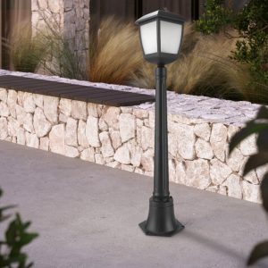 Foto principale Lampione Led House Plus Nero 1 metro IP44 1 x E27 M LEDME