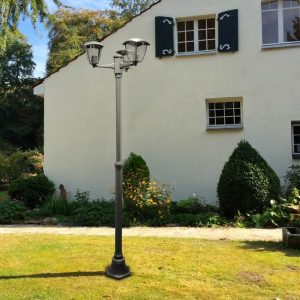 Foto principale Lampione Led Ronse Nero 2 metri IP44 1 x E27 M LEDME