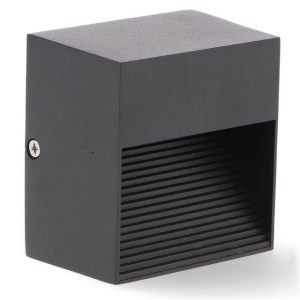 Foto principale Segnapasso Led Biral 3W Nero a superfice a parete Rettangolare IP54 Bianco caldo 3000K M LEDME