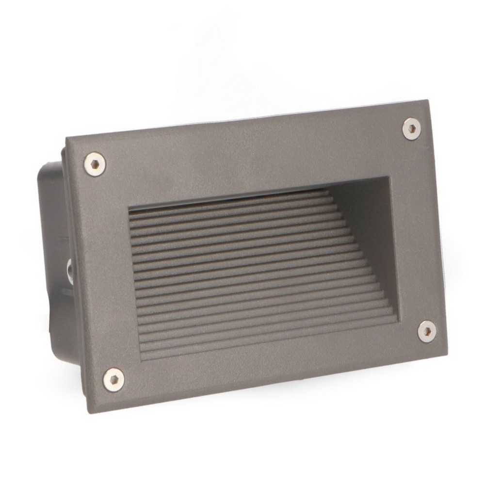 Foto principale Segnapasso Led Desan 7W Nero da incasso a parete Rettangolare IP65 Bianco caldo 3000K M LEDME