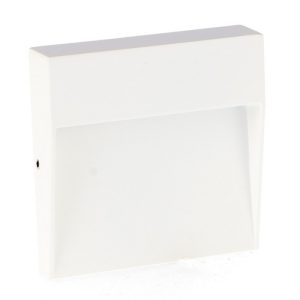 Foto principale Segnapasso Led Plum 3W Bianco a superfice Quadrato IP54 CCT temperatura colore regolabile iSG Lighting