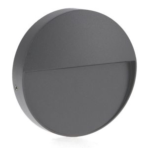 Foto principale Segnapasso Led Tech 3W Grigio a superfice Rotondo IP54 CCT temperatura colore regolabile iSG Lighting