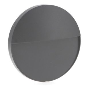 Foto principale Segnapasso Led Tech 6W Grigio a superfice Rotondo IP54 CCT temperatura colore regolabile iSG Lighting