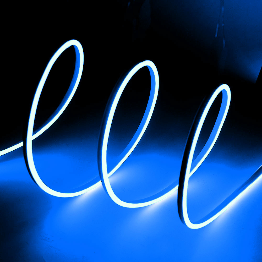 Striscia Led flessibile Neon Flex modellabile 12V 14W/m 1 metro IP65 Azzurro chiaro M LEDME - Foto 1