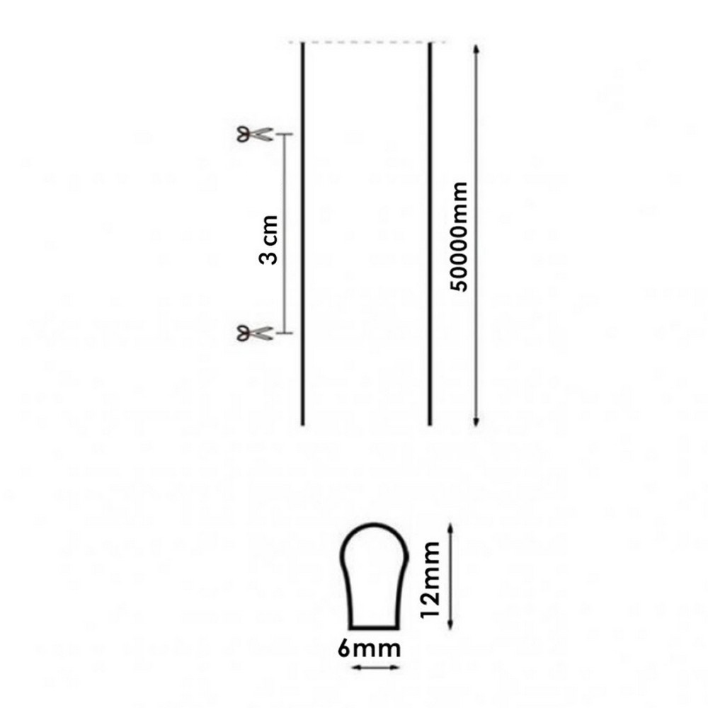 Striscia Led flessibile Neon Flex modellabile 12V 14W/m Bobina 50 metri IP65 RGB M LEDME - Foto 1