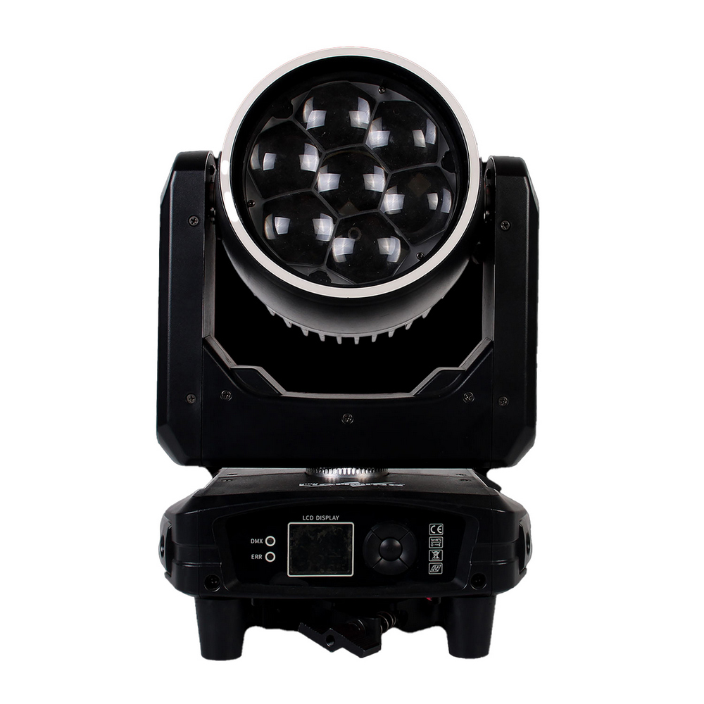 Testa mobile motorizzata Led Bee Eye Sophie 280W (7x40W) RGBW DMX in Flight case baule da 4 pezzi Wisdom - Foto 1