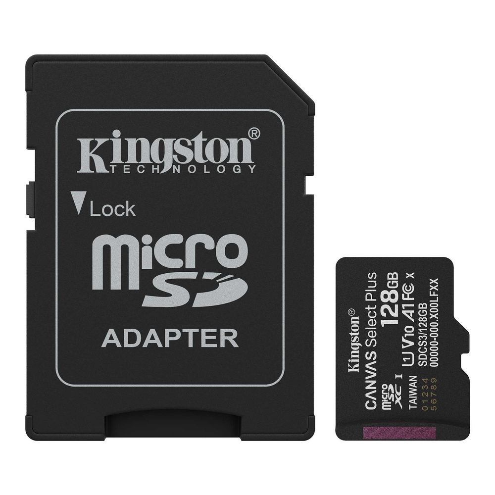 Scheda di memoria Kingston Micro SD XC 128GB SDCS3 150MB/s con adattatore SD - Foto 1