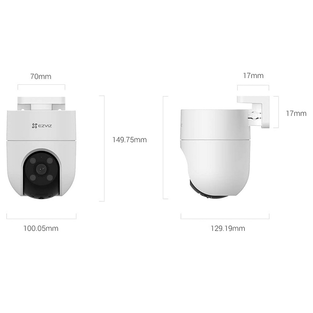 Telecamera di sorveglianza EZVIZ H8C WiFi Full HD 1080p motorizzata visione notturna segnalazione luminosa per esterno - Foto 1