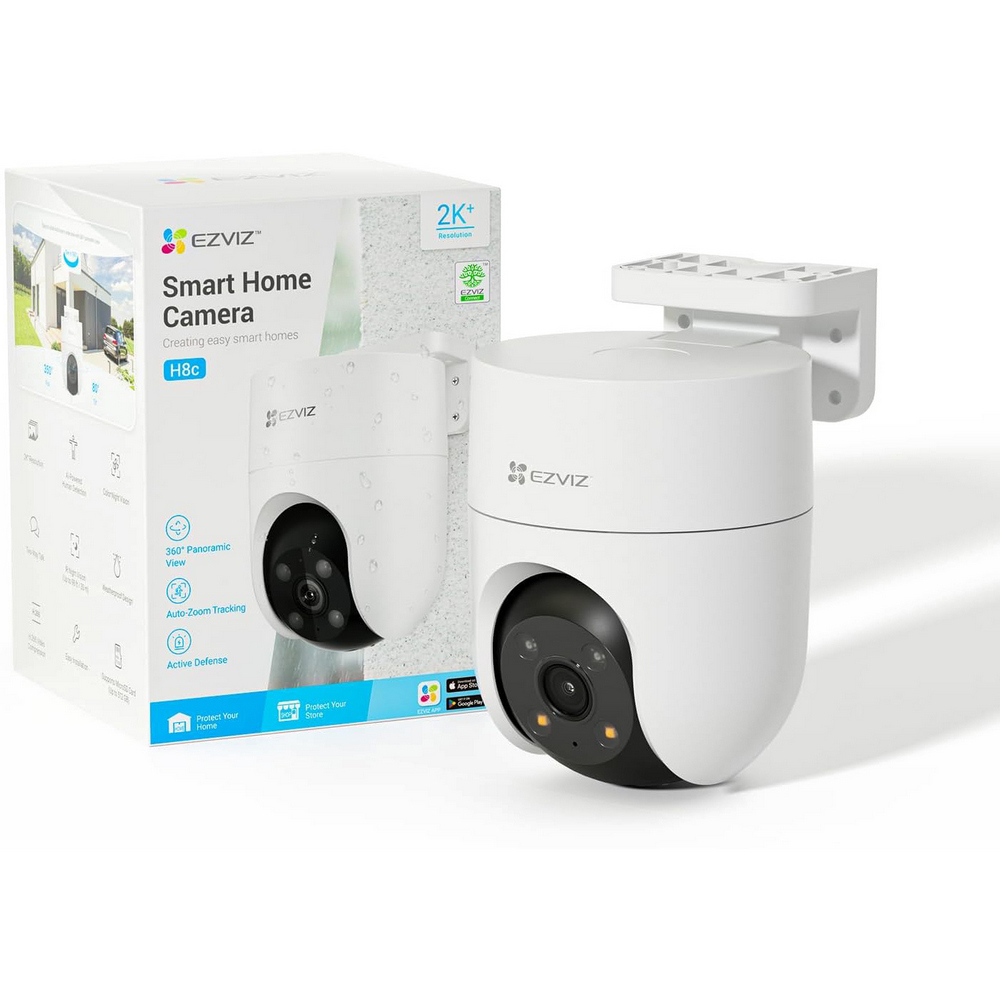 Telecamera di sorveglianza EZVIZ H8C WiFi Full HD 1080p motorizzata visione notturna segnalazione luminosa per esterno - Foto 5