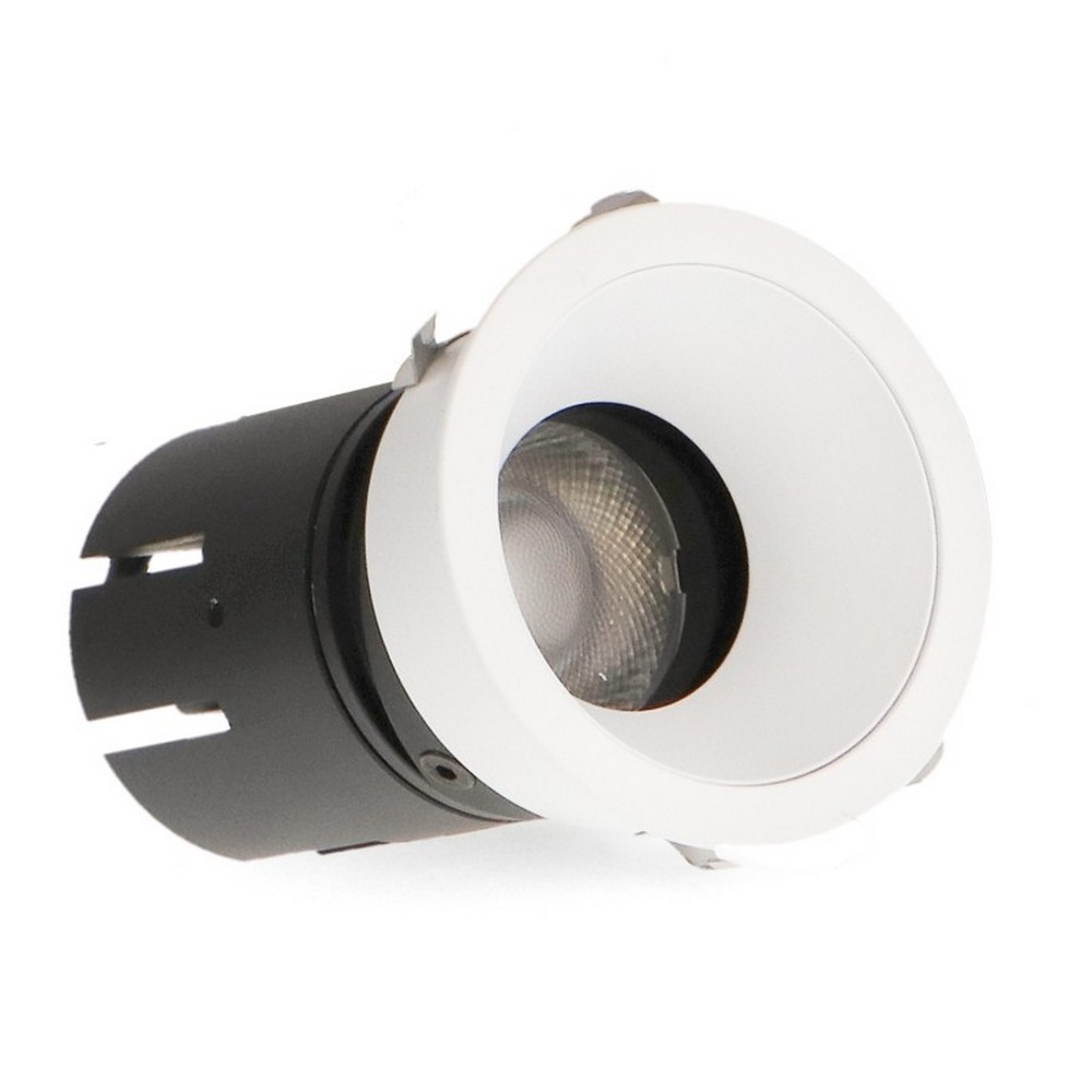 Foto principale Faretto Led da incasso 10W Rotondo Orientabile Cornice bianca Apertura 36 gradi CCT temperatura colore regolabile iSG Lighting