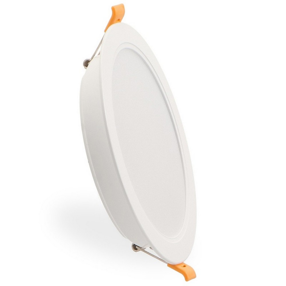 Foto principale Faretto Led da incasso Advance 18W Rotondo Cornice bianca Apertura 120 gradi CCT temperatura colore regolabile M LEDME