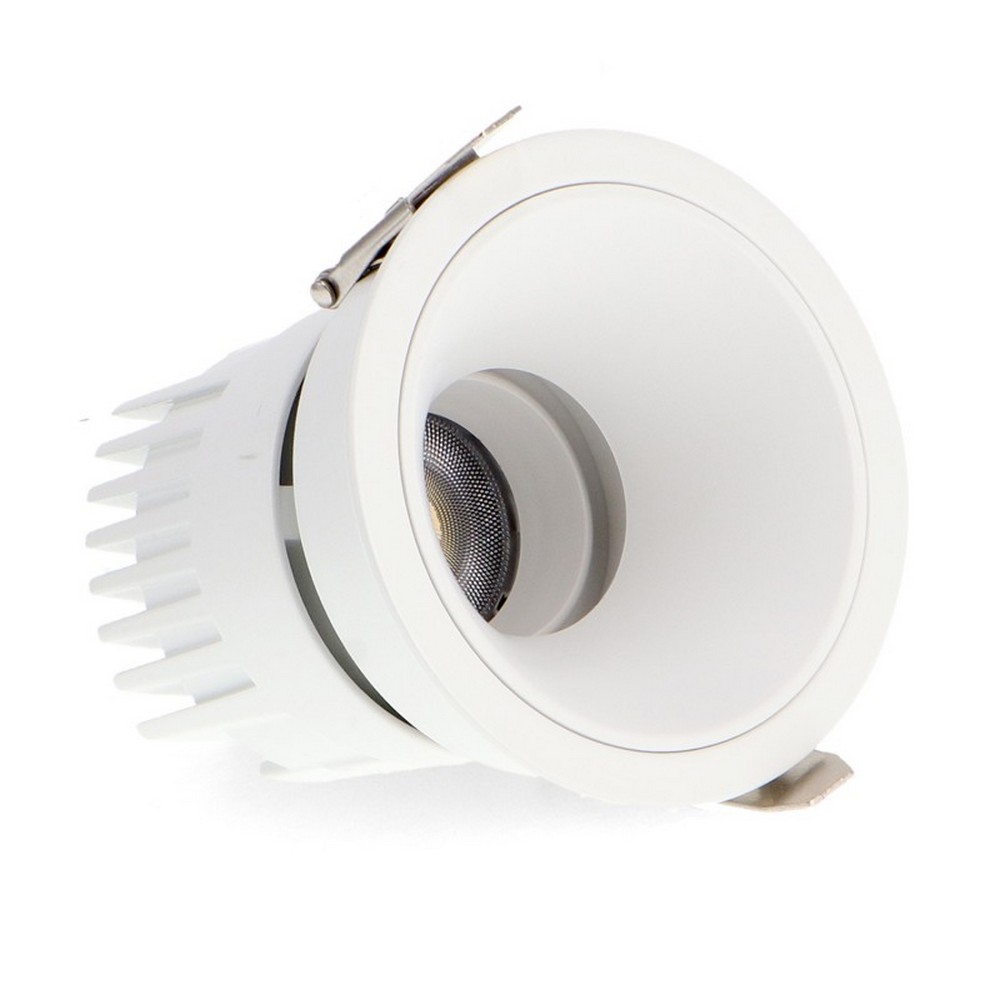 Foto principale Faretto Led da incasso Cobve 10W Rotondo Cornice bianca Apertura 36 gradi CCT temperatura colore regolabile iSG Lighting