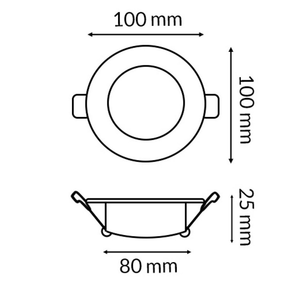 Faretto Led da incasso Lass 7W Rotondo Cornice bianca Apertura 120 gradi CCT temperatura colore regolabile iSG Lighting - Foto 1
