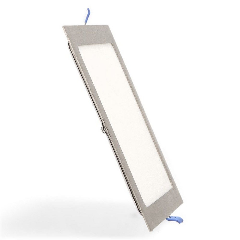 Foto principale Faretto Led da incasso Slim Nickel 20W Quadrato Cornice argento Apertura 120 gradi CCT temperatura colore regolabile M LEDME