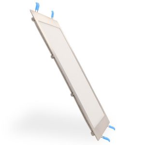 Foto principale Faretto Led da incasso Slim Nickel 25W Quadrato Cornice argento Apertura 120 gradi CCT temperatura colore regolabile M LEDME