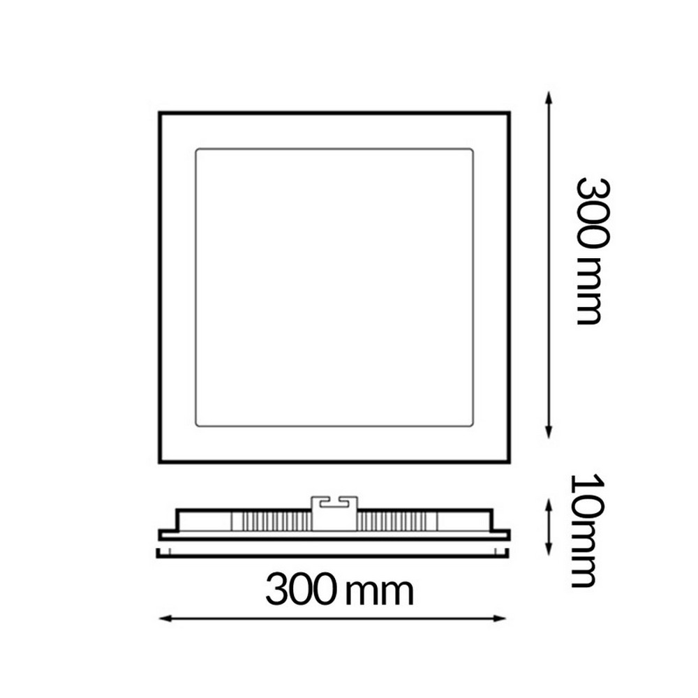 Faretto Led da incasso Slim Serie Pro 25W Quadrato Cornice bianca Apertura 120 gradi CCT temperatura colore regolabile iSG Lighting - Foto 1