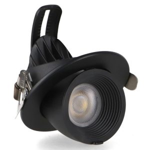 Foto principale Faretto Led da incasso Track 10W Rotondo Orientabile Cornice nera Apertura 36 gradi CCT temperatura colore regolabile iSG Lighting