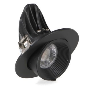 Foto principale Faretto Led da incasso Track 15W Rotondo Orientabile Cornice nera Apertura 36 gradi CCT temperatura colore regolabile iSG Lighting