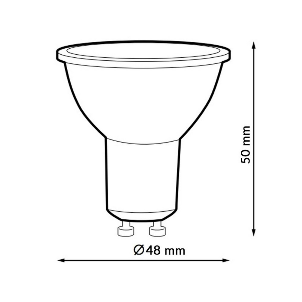 Faretto Led GU10 7W SMD Apertura 60 gradi Bianco neutro 4000K iSG Lighting - Foto 1