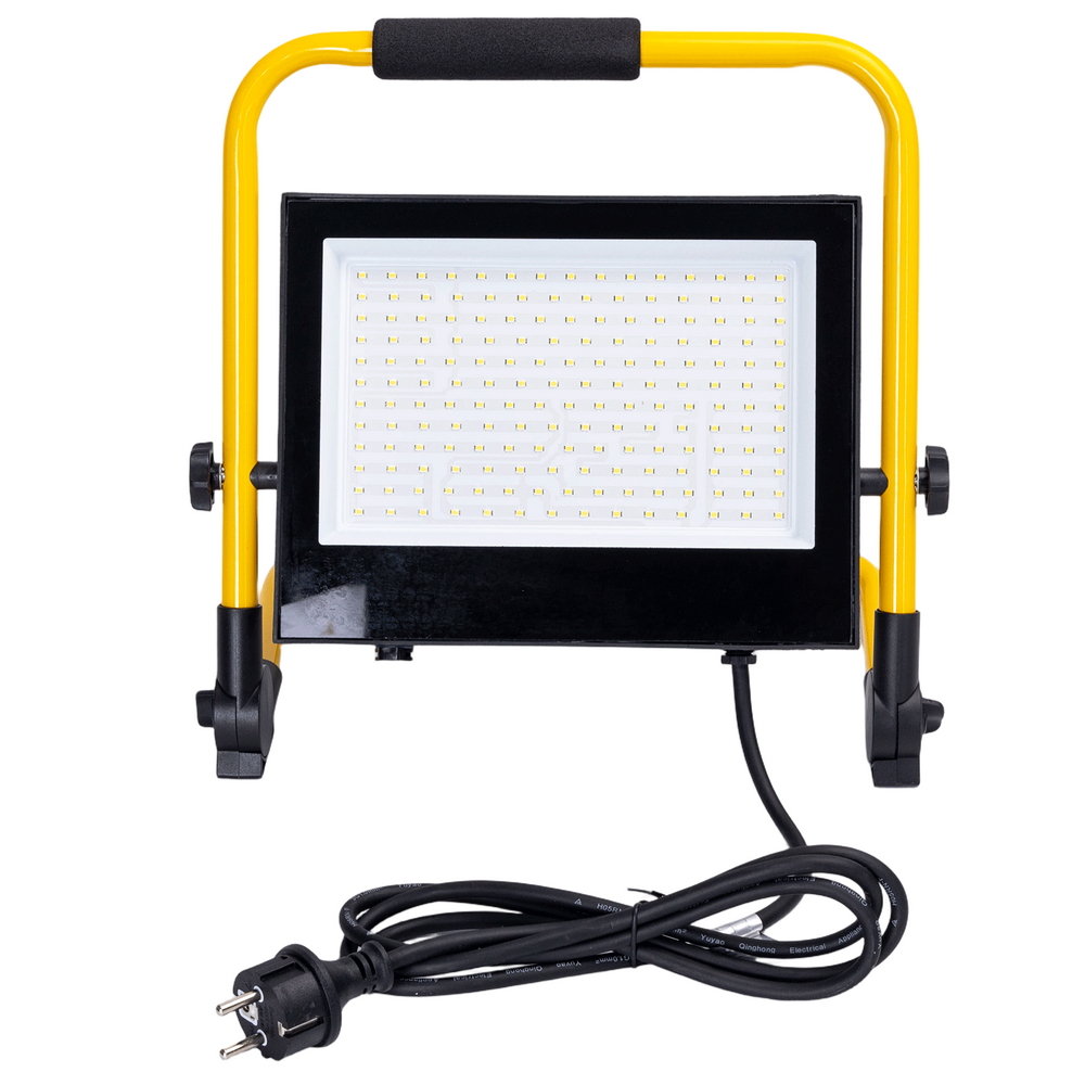 Faro Led da lavoro portatile 100W Nero e giallo IP65 Bianco freddo 6500K Aigostar - Foto 1