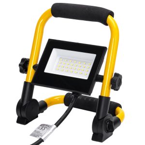 Foto principale Faro Led da lavoro portatile 20W Nero e giallo IP65 Bianco freddo 6500K Aigostar