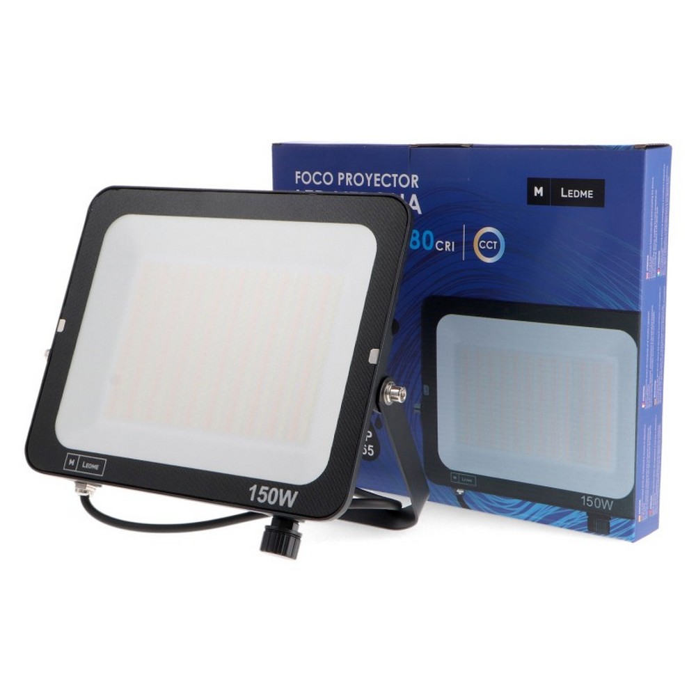 Faro proiettore Led 150W Nero da esterno IP65 CCT temperatura colore regolabile M LEDME - Foto 2
