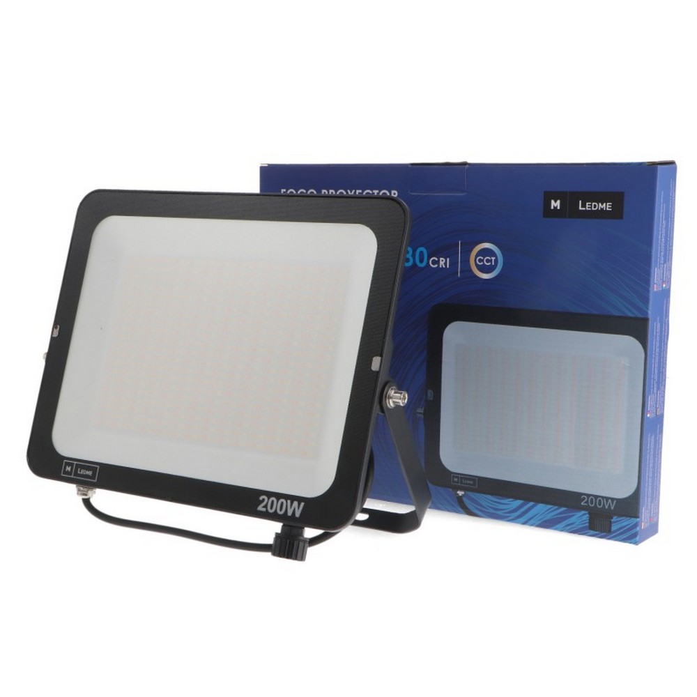 Faro proiettore Led 200W Nero da esterno IP65 CCT temperatura colore regolabile M LEDME - Foto 2