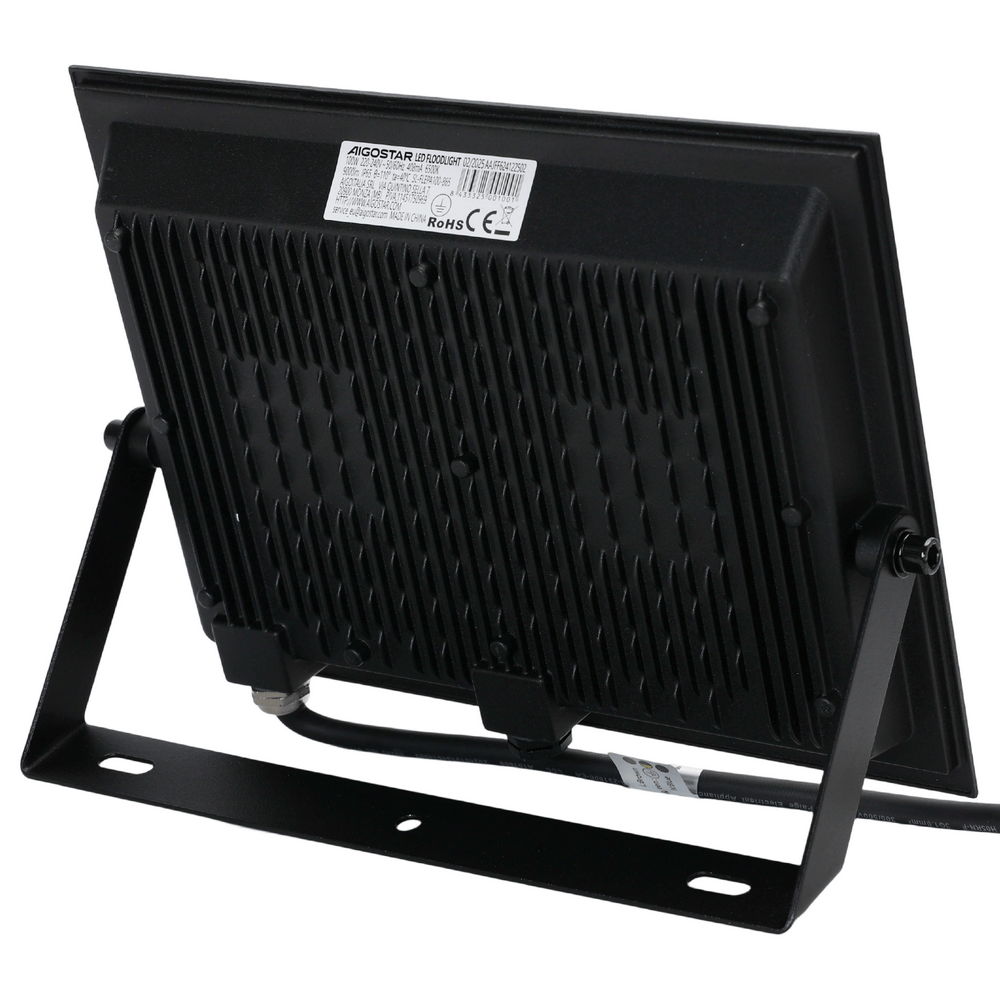 Faro proiettore Led Slim 100W Nero da esterno IP65 Bianco freddo 6500K Aigostar - Foto 1