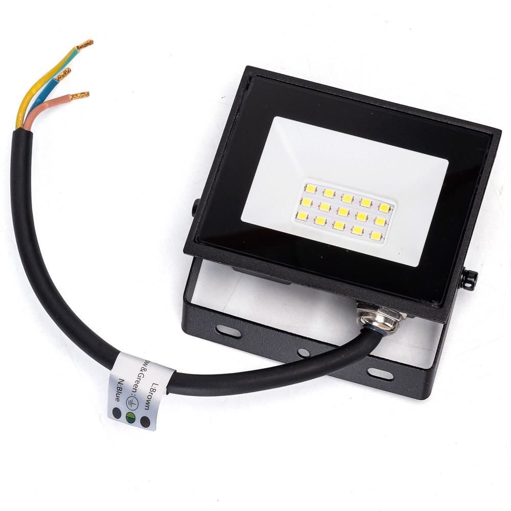 Faro proiettore Led Slim 10W Nero da esterno IP65 Bianco freddo 6500K Aigostar - Foto 2