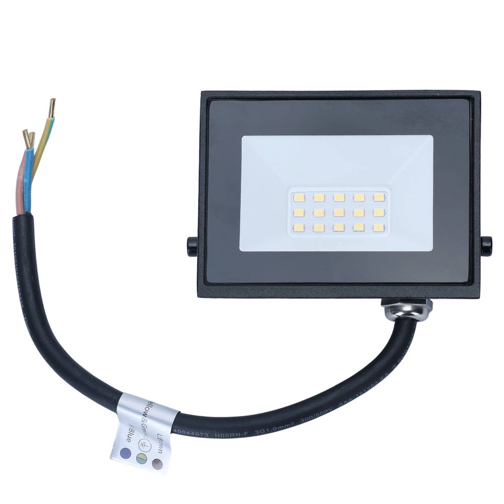 Faro proiettore Led Slim 10W Nero da esterno IP65 Bianco neutro 4000K Aigostar - Foto 3