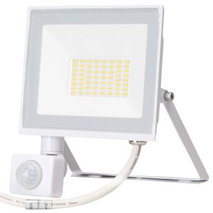 Foto principale Faro proiettore Led Slim 30W Bianco da esterno IP65 Bianco neutro 4000K con sensore crepuscolare e di movimento Aigostar