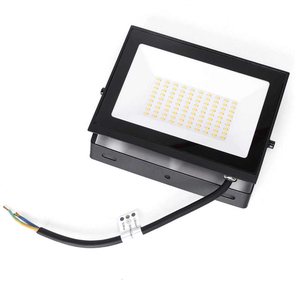 Faro proiettore Led Slim 50W Nero da esterno IP65 Bianco neutro 4000K Aigostar - Foto 3