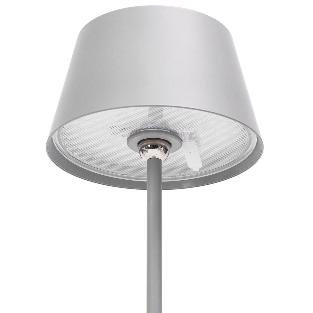 Lampada da tavolo Led touch Eli 5W Grigia CCT temperatura colore regolabile portatile a batteria ricaricabile USB Aigostar - immagine 2