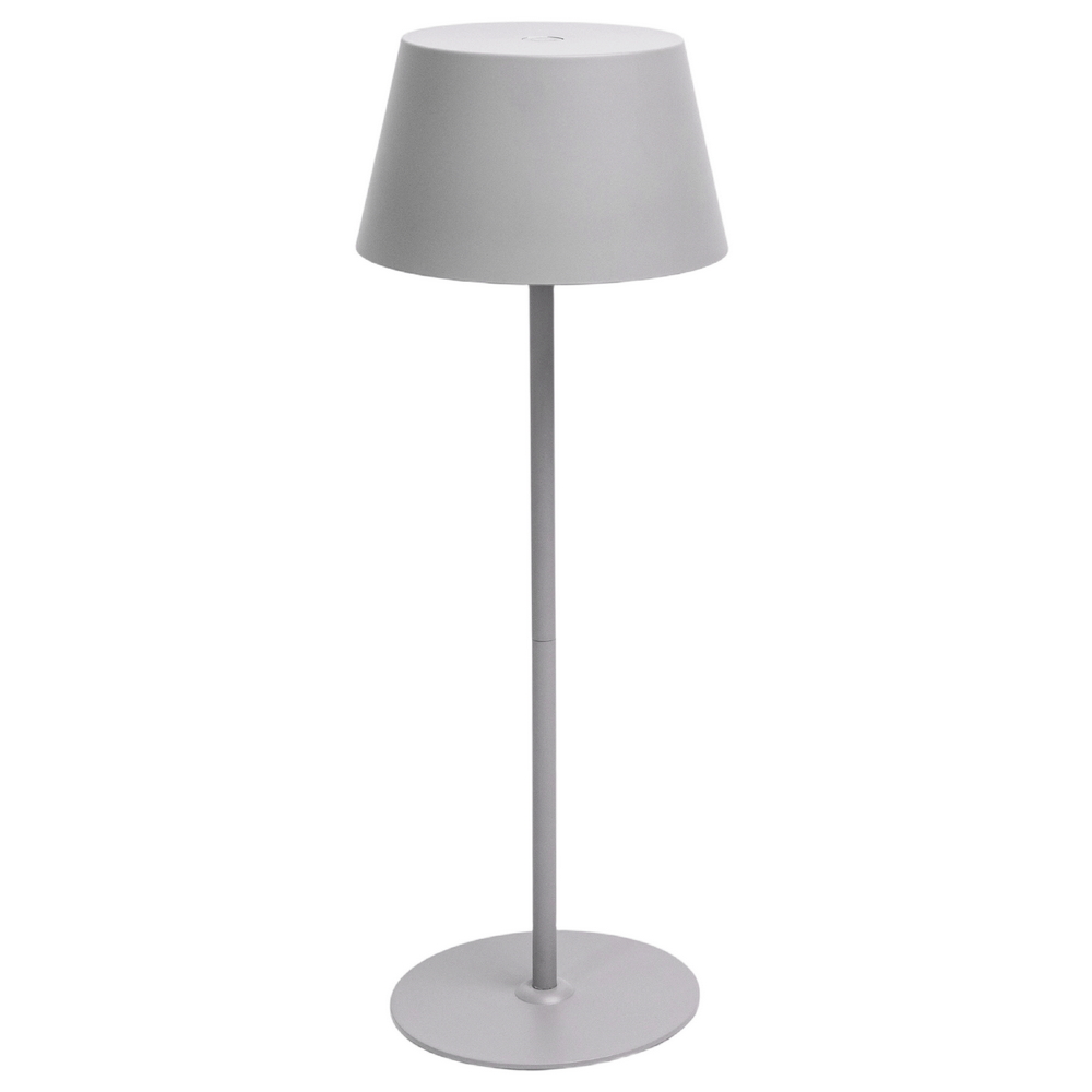 Lampada da tavolo Led touch Eli 5W Grigia CCT temperatura colore regolabile portatile a batteria ricaricabile USB Aigostar