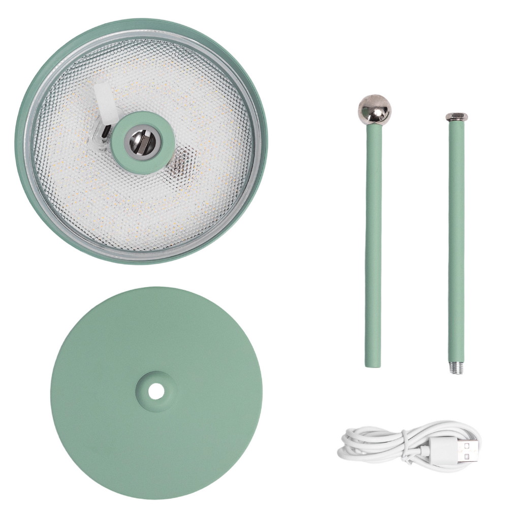 Lampada da tavolo Led touch Eli 5W Verde CCT temperatura colore regolabile portatile a batteria ricaricabile USB Aigostar - immagine 4