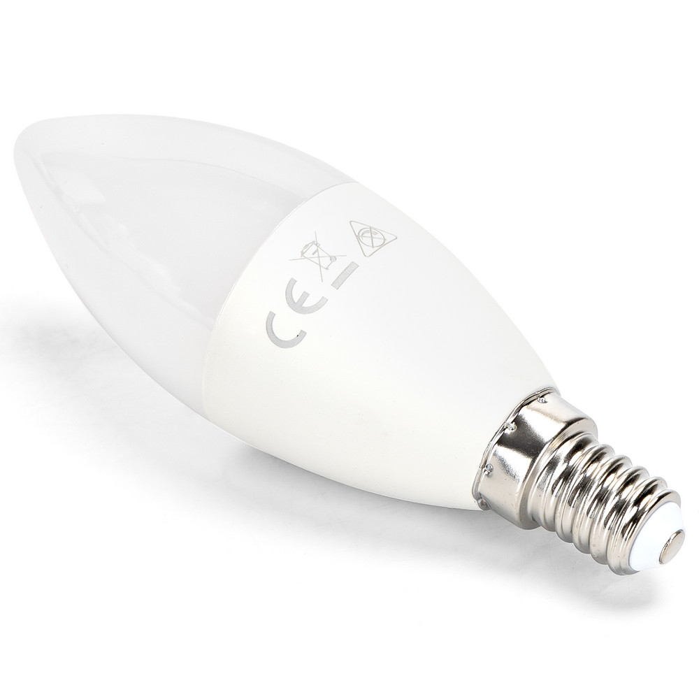 Lampadina Led E14 C37 a oliva 13W Bianco caldo 3000K Aigostar - immagine 2