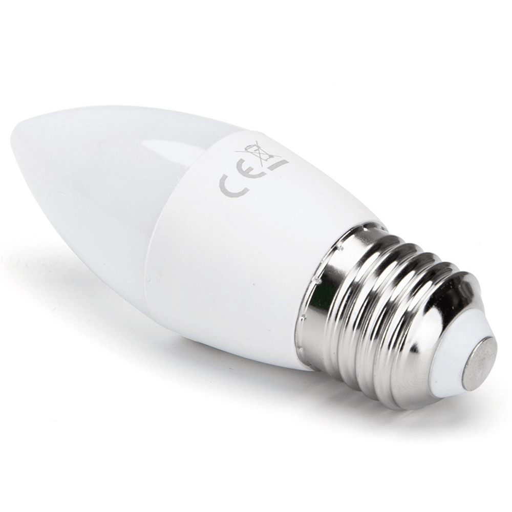 Lampadina Led E27 C37 a oliva 6W RGB + Bianco caldo 3000K con telecomando Aigostar - immagine 2