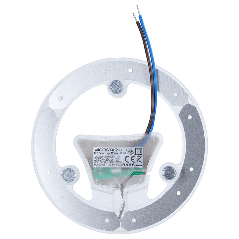 Modulo Led 12W per plafoniere e lampadari calamitato Bianco caldo 3000K Aigostar - immagine 3